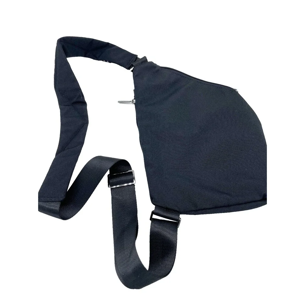 Travel Bag/Purse; Lay Flat Crossbody Bag; Adjustable;Black; ANTI-THEFT Security